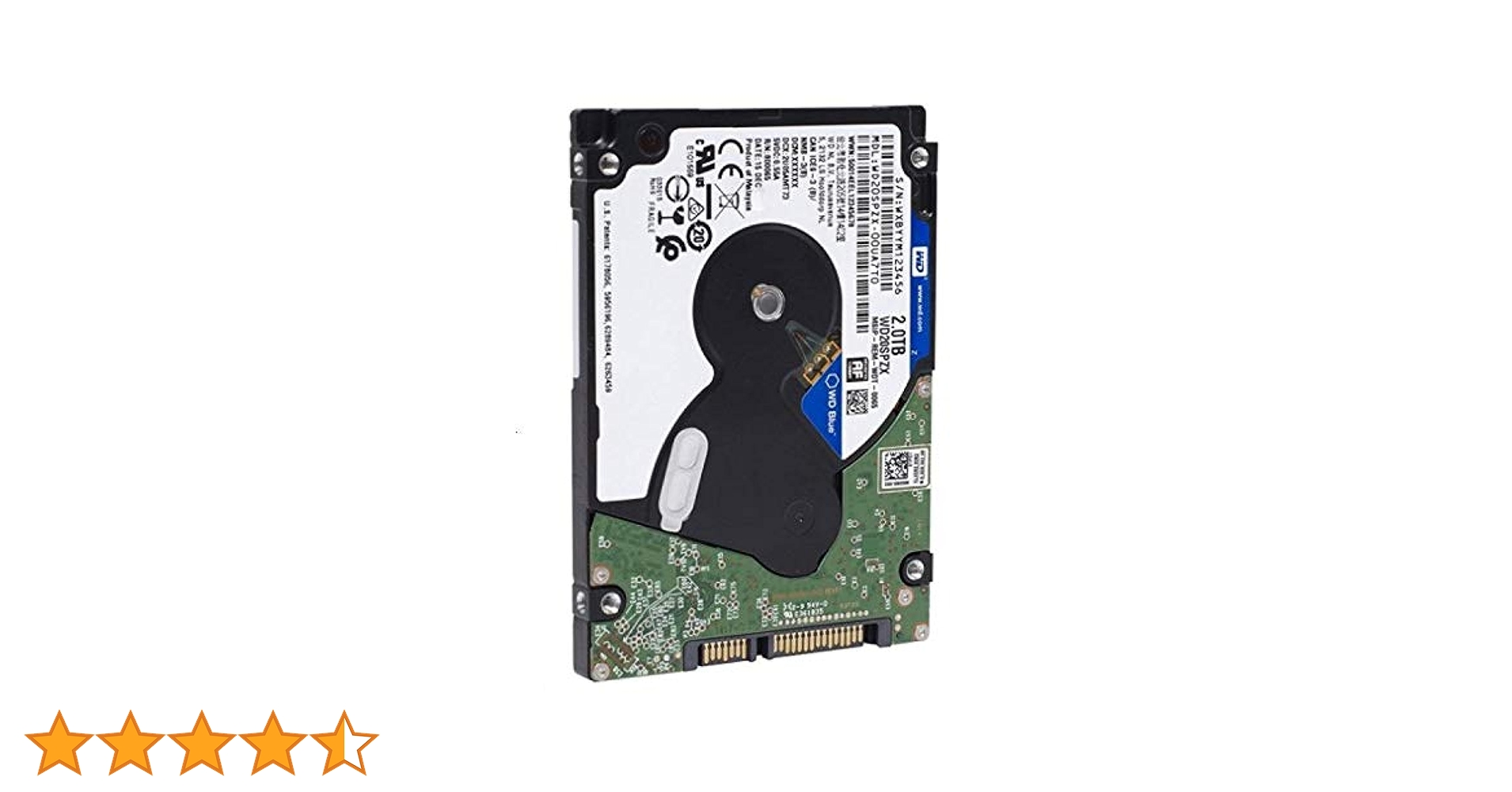 WesternDigital 2.5インチ 2TB HDD WD20SPZX Western Digital Blue WD20SPZX 2 TB Hard Drive - 2.5